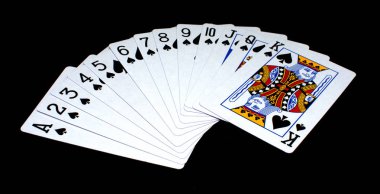 iskambil siyah arka planda - oyun aracı