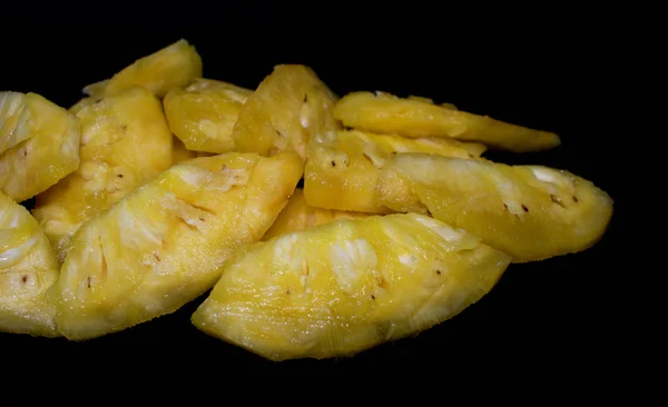 Gelbe Ananas Hintergrund Gesunde Ernährung — Stockfoto