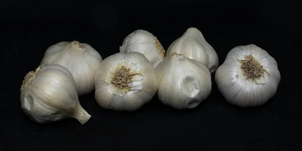 Trenzas Ajo Ingredientes Alimentarios Vegetales Naturales —  Fotos de Stock