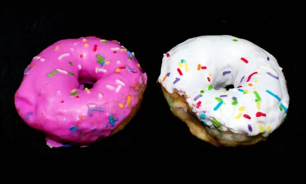 Donut Brood Achtergrond Populaire Zoet Brood — Stockfoto