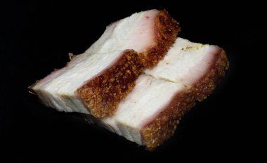 arka plan - Çin popüler gıda üzerinde domuz rostosu