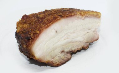 arka plan - Çin popüler gıda üzerinde domuz rostosu