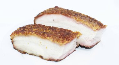 arka plan - Çin popüler gıda üzerinde domuz rostosu