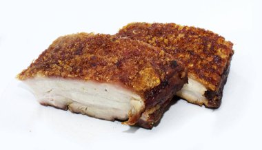 arka plan - Çin popüler gıda üzerinde domuz rostosu