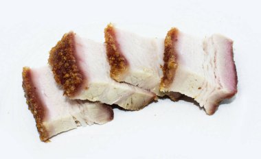 arka plan - Çin popüler gıda üzerinde domuz rostosu