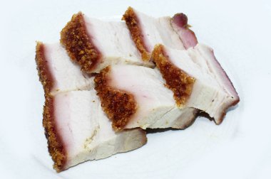 arka plan - Çin popüler gıda üzerinde domuz rostosu