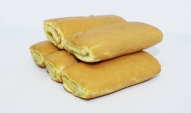 arka plan üzerinde Pandanus sünger kek