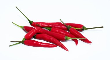 Beyaz arka planda - popüler meyve sıcak biber biber
