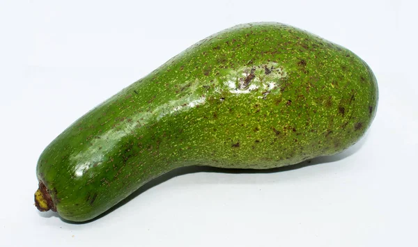 Avocado Witte Achtergrond Gezond Fruit — Stockfoto