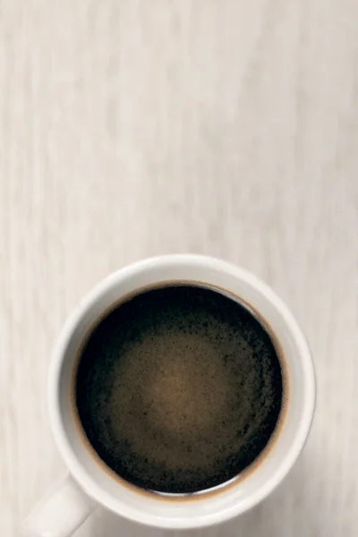 Bovenaanzicht Van Kopje Instant Koffie — Stockfoto