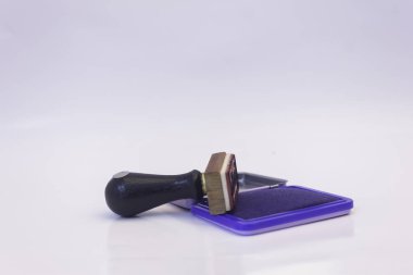 Ahşap pencere boyutu office kaynağı iş aracı için izole beyaz arka plan ile mavi mürekkep 