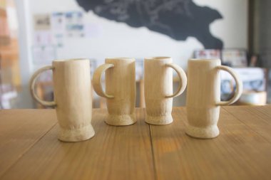 temiz bambu fincan Asya yaşam stilbambu doğal cam tarafından yapmak