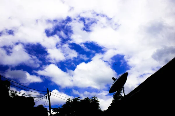 blue sky cloud silhouette background texture beautiful view