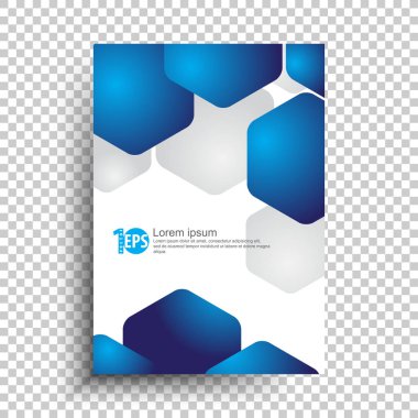 soyut geometrik altıgen malzeme iş arka plan tasarımı, vektör çizim örtüşen