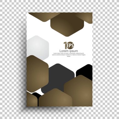 soyut geometrik altıgen malzeme iş arka plan tasarımı, vektör çizim örtüşen