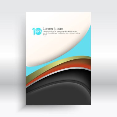 iş şablon bozuk şekil geometrik öğelerle, vektör çizim