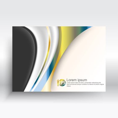 iş şablon bozuk şekil geometrik öğelerle, vektör çizim