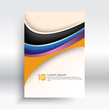 iş şablon bozuk şekil geometrik öğelerle, vektör çizim