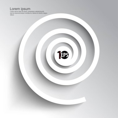 iş şablon beyaz girdap klip-art, vektör çizim ile