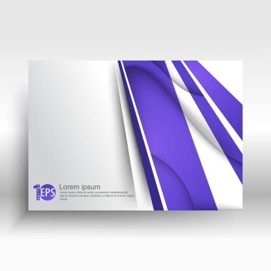 kartvizit tasarım vektör çizim mor geometrik çizgilerle