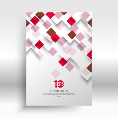 geometrik şekiller, kurumsal konsept tasarımı, vektör çizim ile iş şablonu