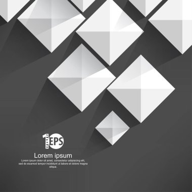 geometrik şekiller, kurumsal konsept tasarımı, vektör çizim ile iş şablonu