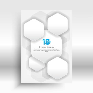 altıgen şekiller arka plan örtüşen, illüstrasyon vektör