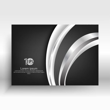 tek renkli kartvizit geometrik tasarım, vektör çizim