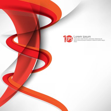 iş şablon modern kırmızı geometrik tasarım, vektör çizim ile