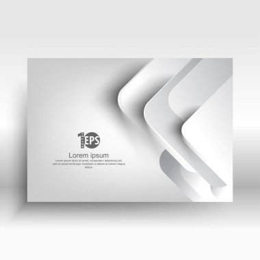 Gümüş kartvizit fütüristik tasarımı, vektör çizim ile