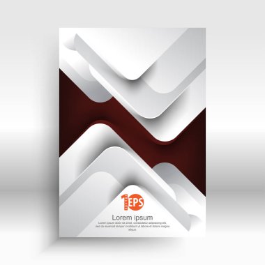 Metalik geometrik şekiller, kurumsal konsept tasarımı, illüstrasyon vektör