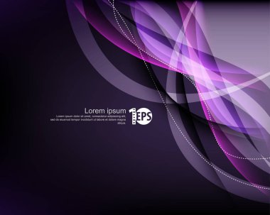 boş iş posteri ile moda mor tasarım, vektör çizim