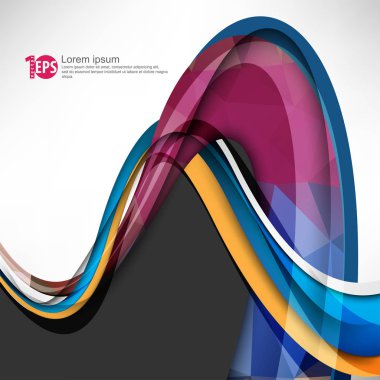 Soyut büküm satırları, malzeme arka plan tasarımı, vektör çizim