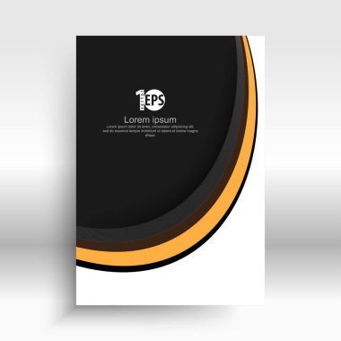 bükülmüş Şekil çizgileri tasarım kartvizit, vektör çizim için