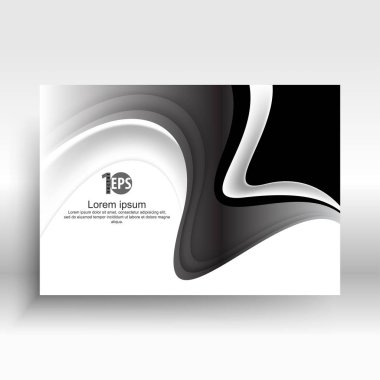 Gümüş ve siyah renkleri gri arka plan, vektör çizim üzerinde yatay boş kartvizit