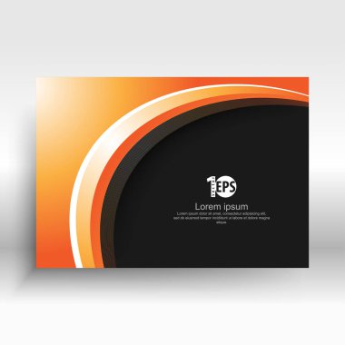 bükülmüş Şekil çizgileri tasarım kartvizit, vektör çizim için