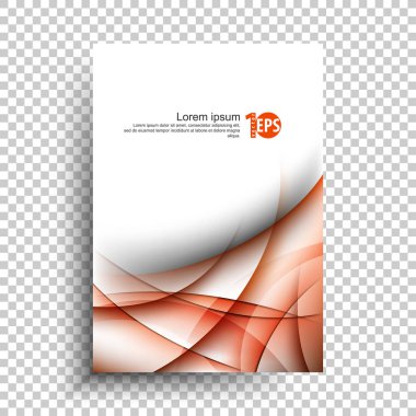 iş şablon kırmızı şeffaflık elemanları, vektör çizim ile