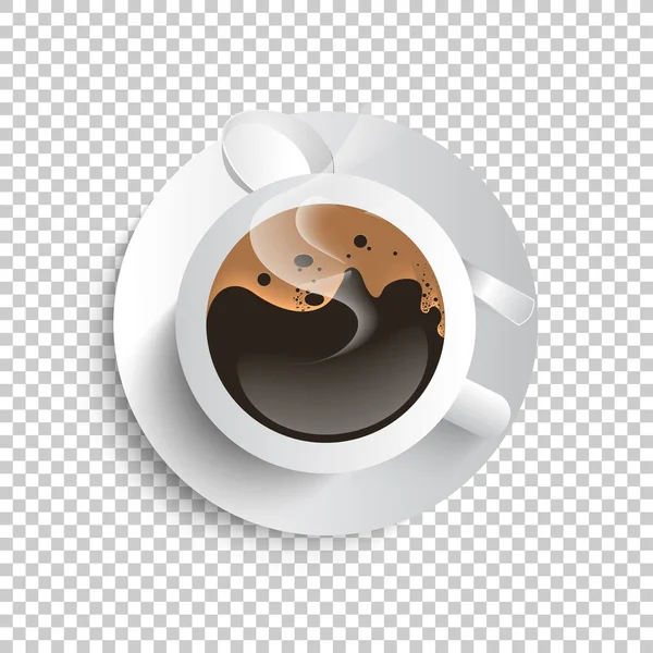 Hot Coffee Cup Icon Vector Illustration — Stock Vector