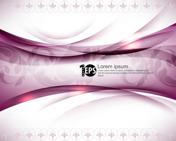 iş broşür tasarımı vektör çizim pembe dalgalı çizgilerle