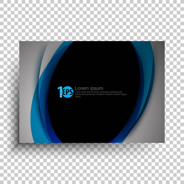 mavi renkli, vektör çizim modern tasarımı ile iş posteri 