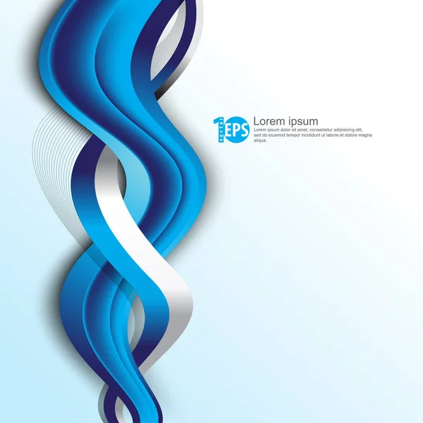 çizgiler üzerinde mavi arka plan büküm, illüstrasyon vektör