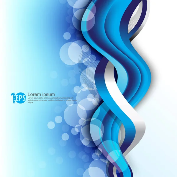 çizgiler üzerinde mavi arka plan büküm, illüstrasyon vektör