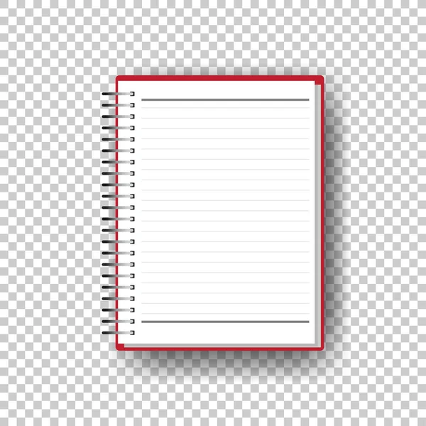 açık boş defter, vektör çizim