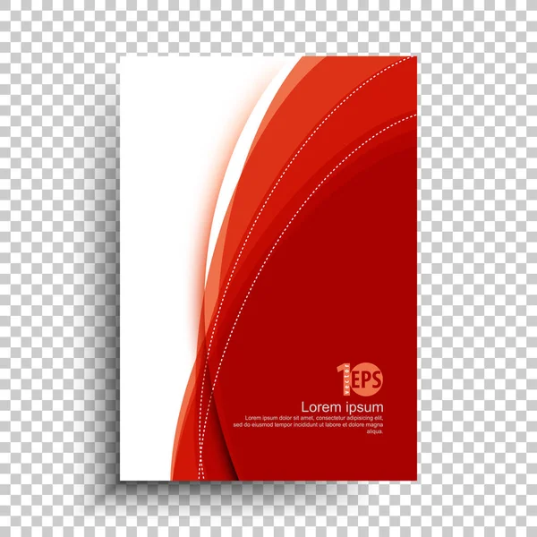 Affiche Affaires Vierge Avec Design Rouge Tendance Illustration Vectorielle — Image vectorielle