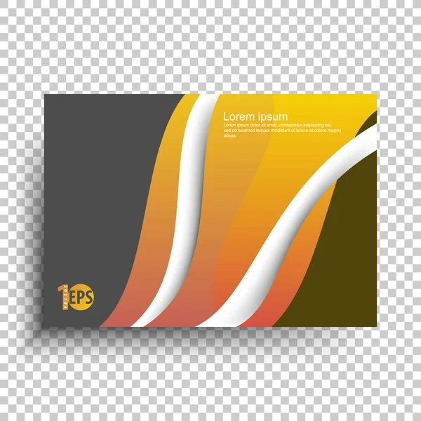 sarı çizgiler, vektör çizim ile minimalist kartvizit tasarımı