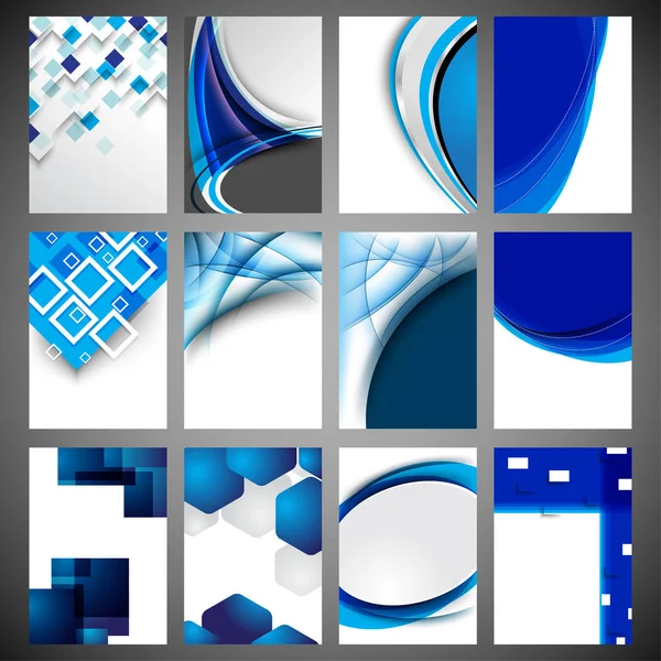 Ayarlamak beyaz ve mavi kapakları, banner tasarım.