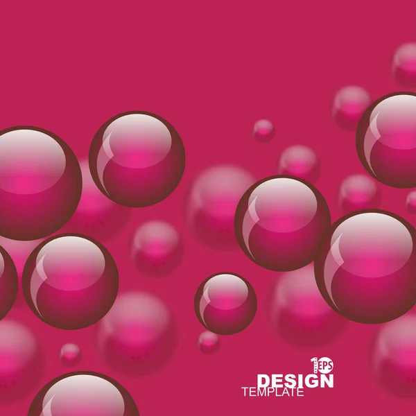 Parlak pembe arka plan degrade parlak daireler ile
