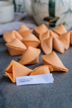 Gevrek aperatifler ile Atasözleri / fal kurabiyesi / aperatifler ile ev yapımı çay keyfi 