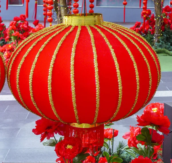 Chinese Red Lantern Symbolic Religious Cultural Background Red Lantern — Stock Photo, Image