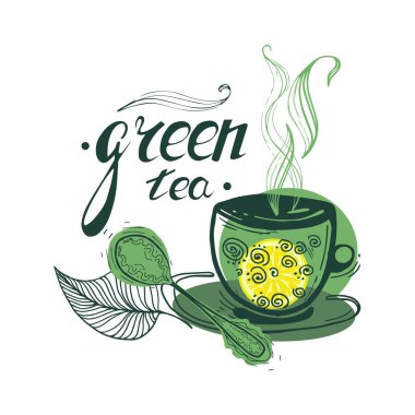 çay, çay zaman beyaz bir arka plan üzerinde 